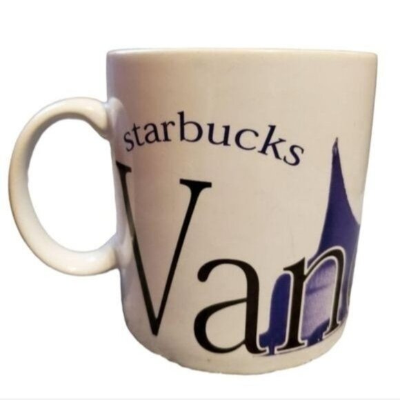 1994 Starbucks Vancouver CERAMIC Coffee Cup Mug Vintage 24 OZ - Picture 2 of 8